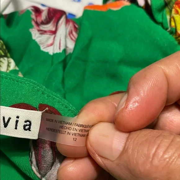 Alice + Olivia Green and Red Dress - Picture 7 of 7